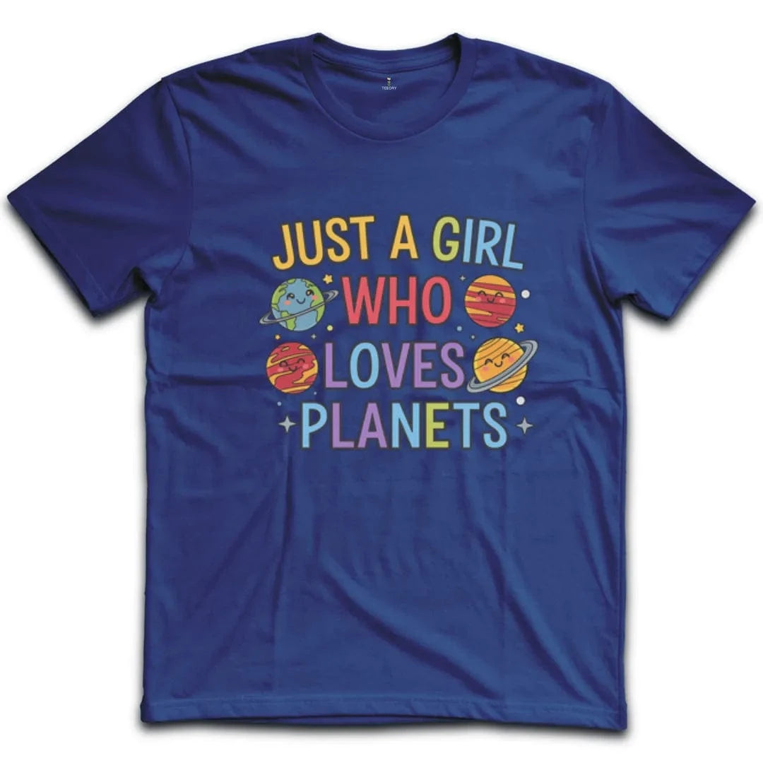 Just a Girl Who Loves Planets T-Shirt