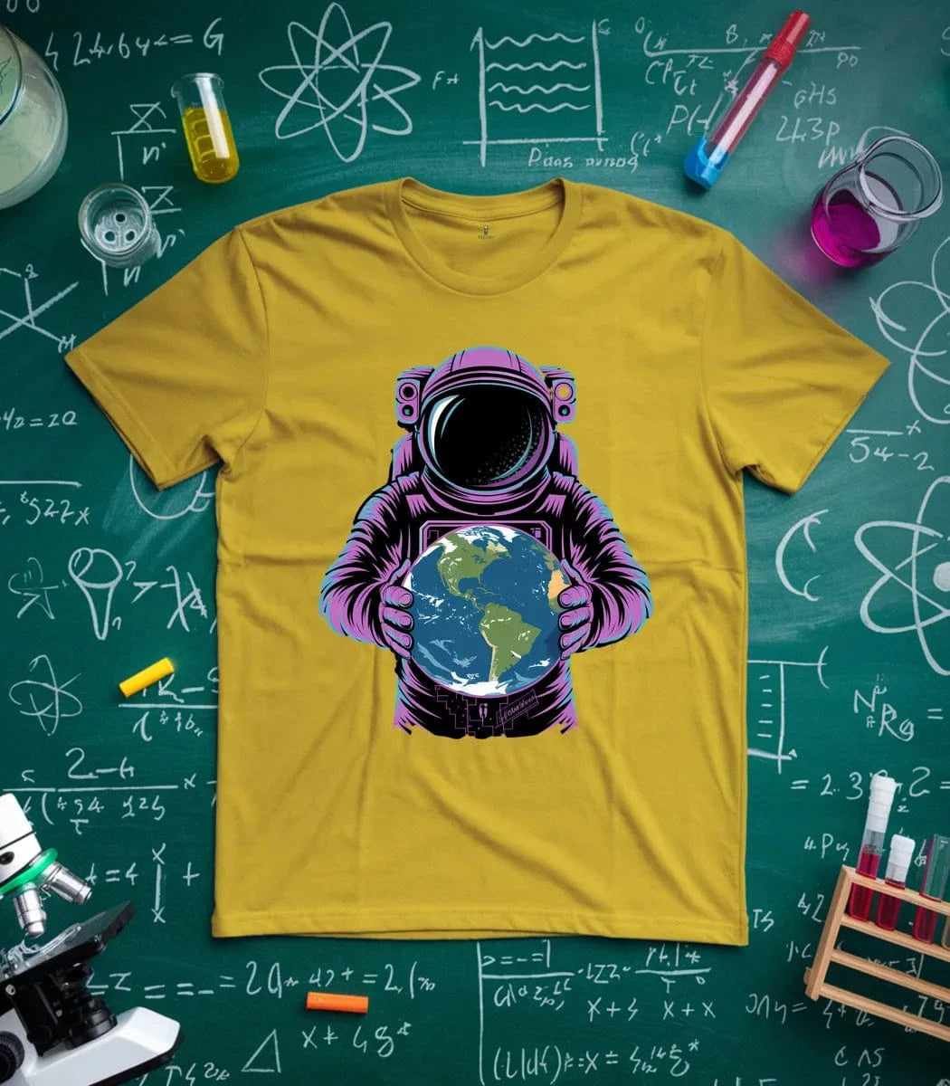 Astronaut Holding Earth T-Shirt