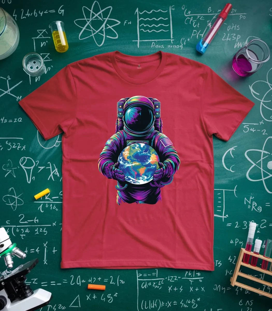 Vibrant Astronaut Globe T-Shirt